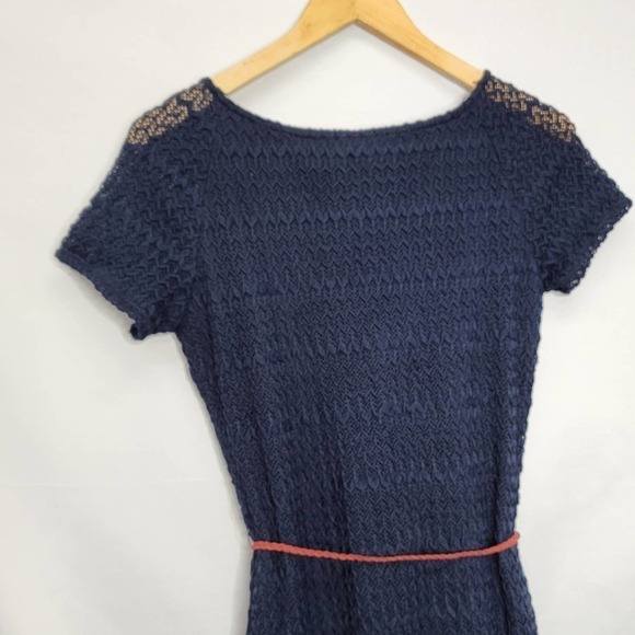 TACERA Cable Knit Short Sleeve Fit & Flare Double Lined Knee Length - Picture 15 of 16
